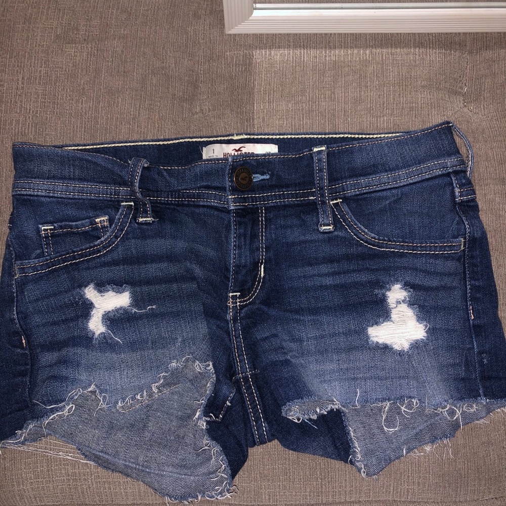 Hollister Low-waisted denim jean shorts